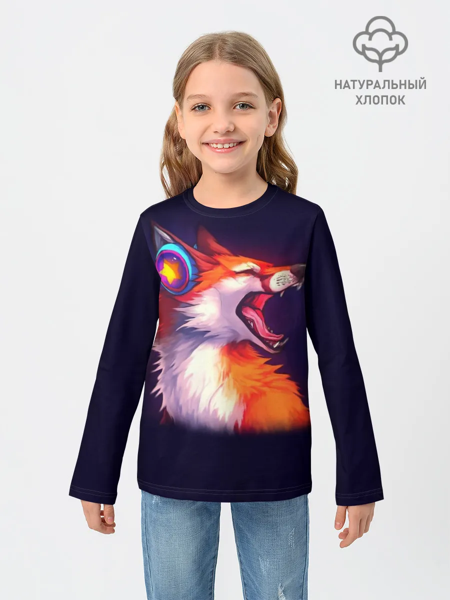 Детский лонгслив / Лиса