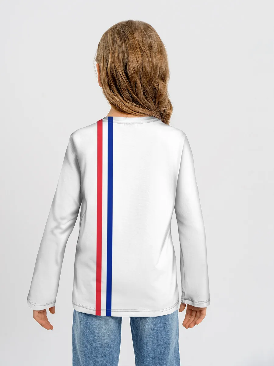 Детский лонгслив / Франция, лента с гербом