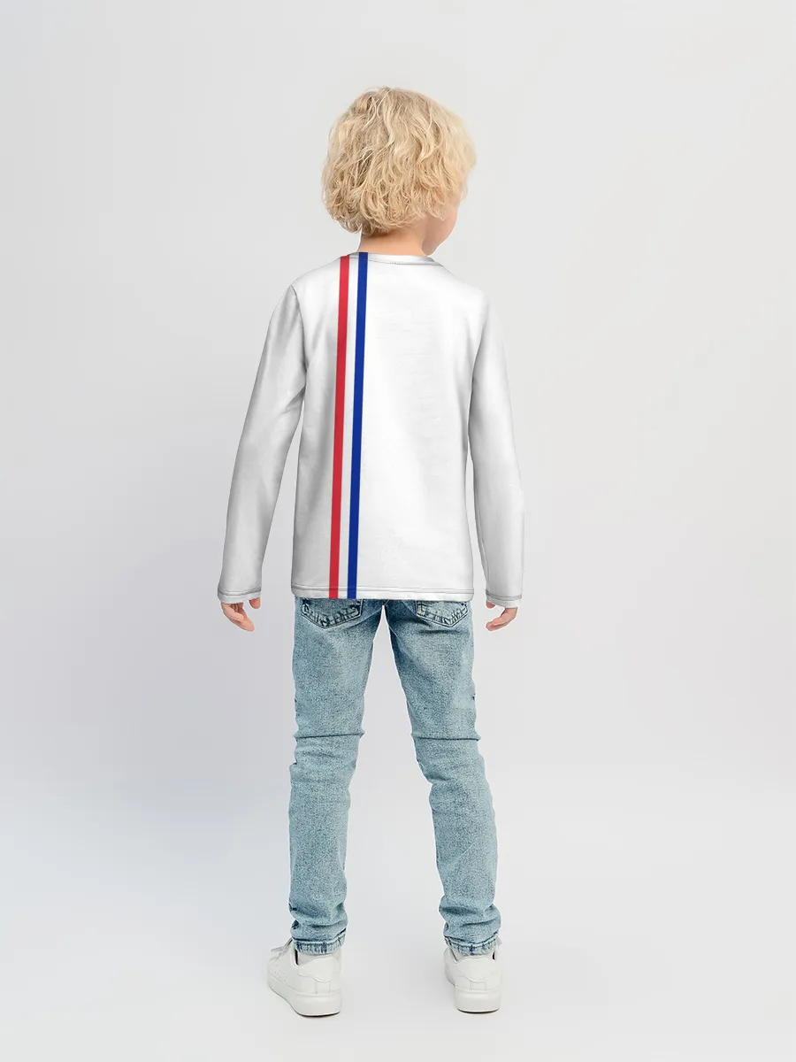 Детский лонгслив / Франция, лента с гербом