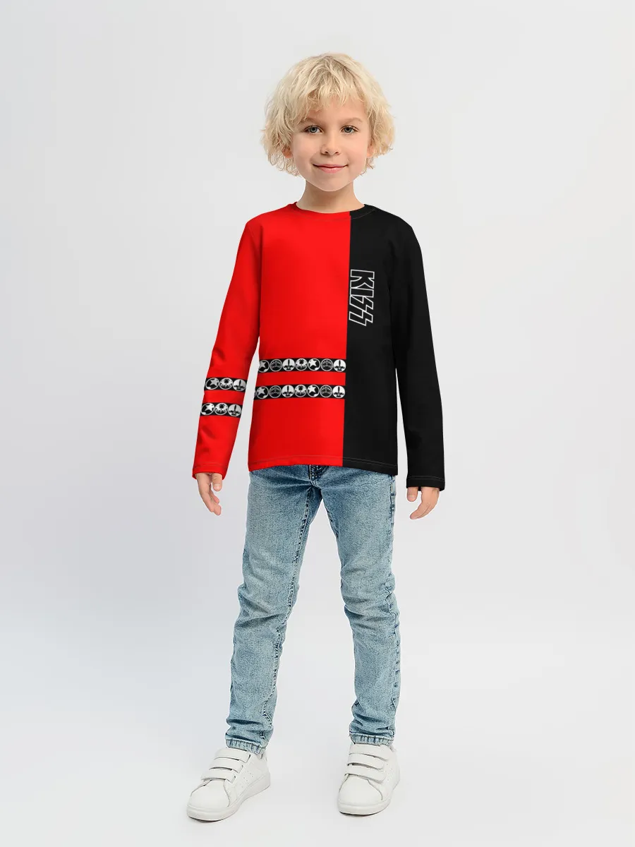 Детский лонгслив / Kiss