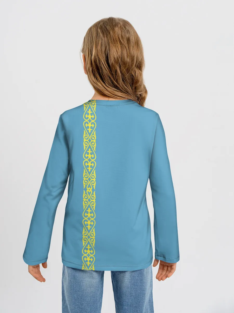 Детский лонгслив / Казахстан, лента с гербом