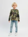 Детский лонгслив / Камуфляж с кляксами