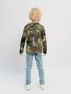Детский лонгслив / Камуфляж с кляксами