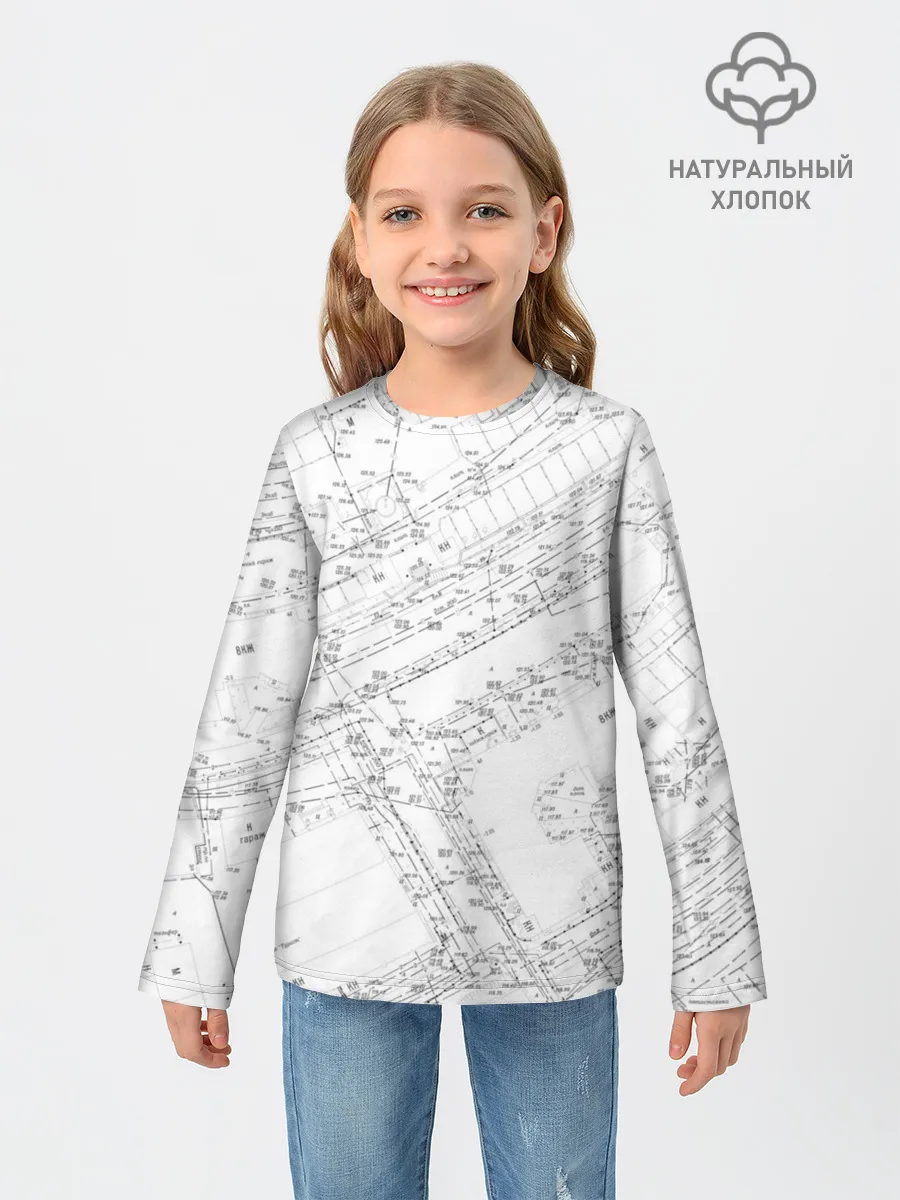 Детский лонгслив / Топография_01
