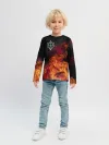 Детский лонгслив / В огне