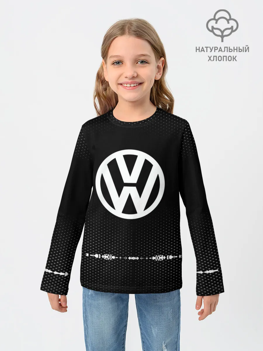 Детский лонгслив / Volkswagen sport auto abstract