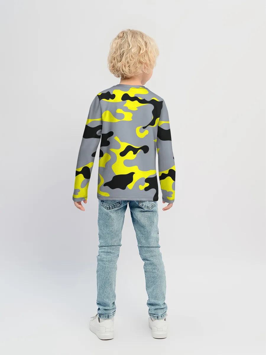 Детский лонгслив / Yellow camouflage