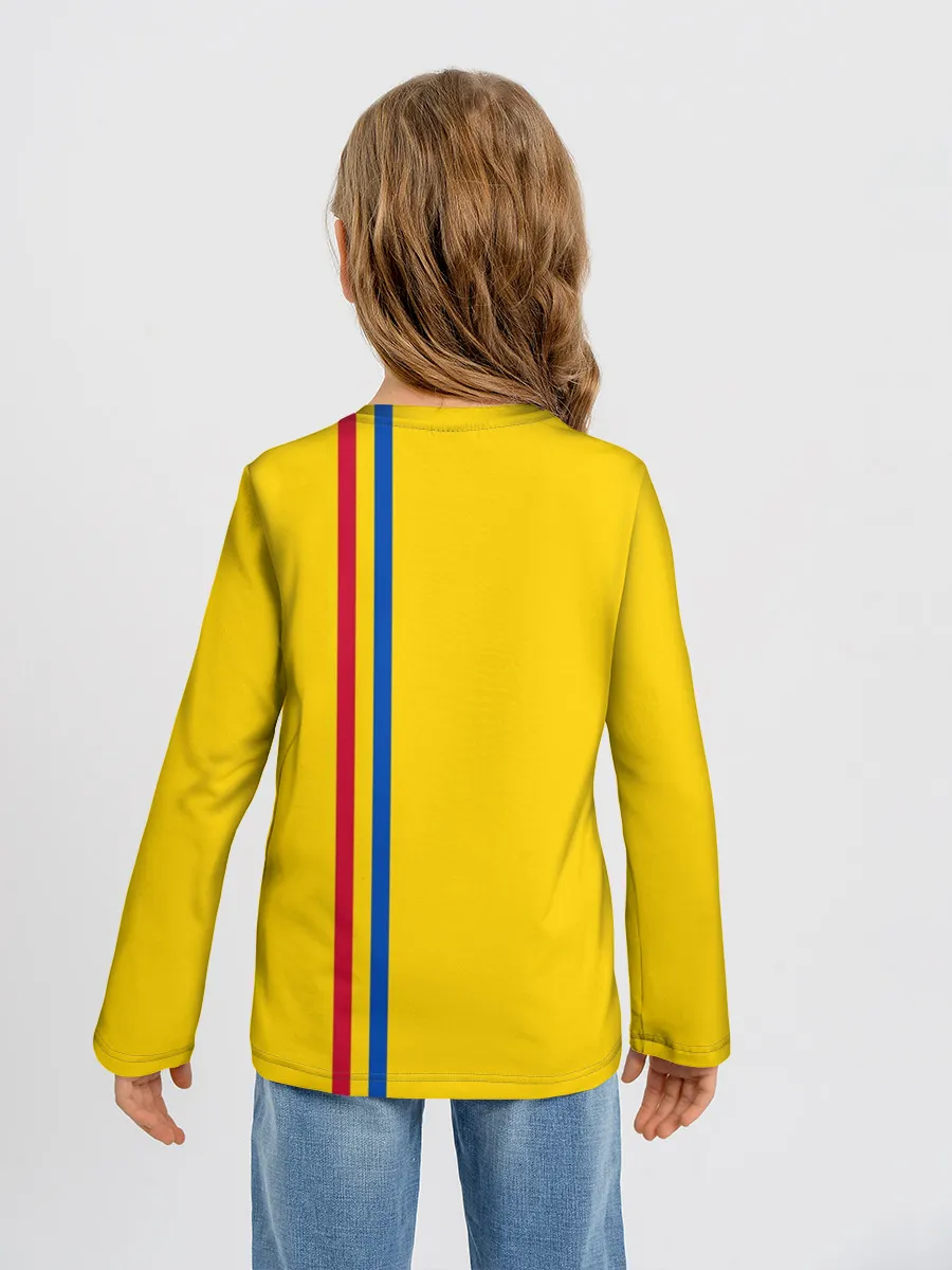 Детский лонгслив / Молдавия, лента с гербом