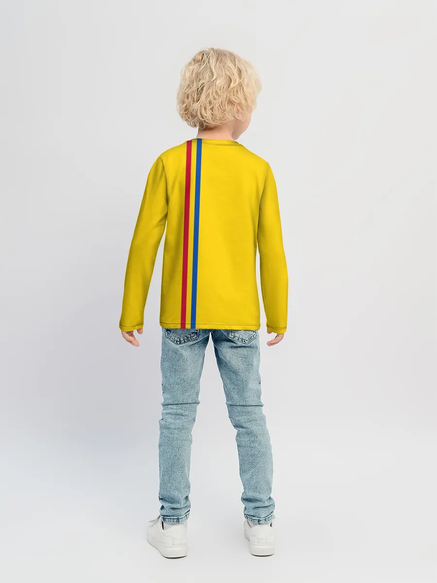 Детский лонгслив / Молдавия, лента с гербом