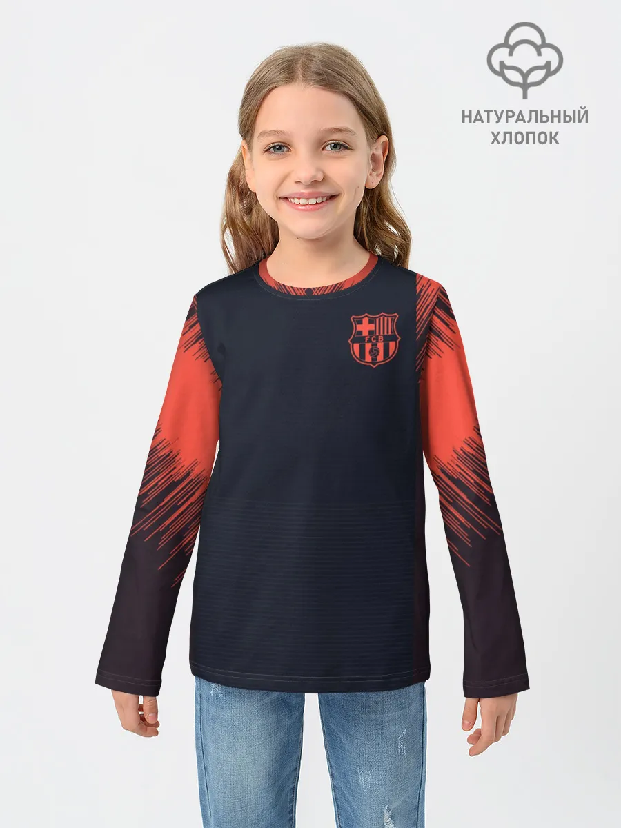 Детский лонгслив / Barcelona Training 18-19