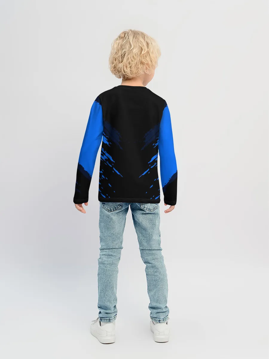 Детский лонгслив / Russia-sport collection BLUE