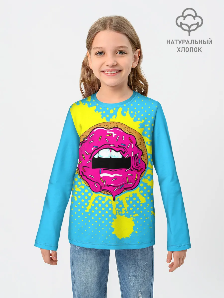 Детский лонгслив / Donut lips