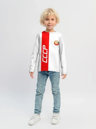 Детский лонгслив / СССР-white collection
