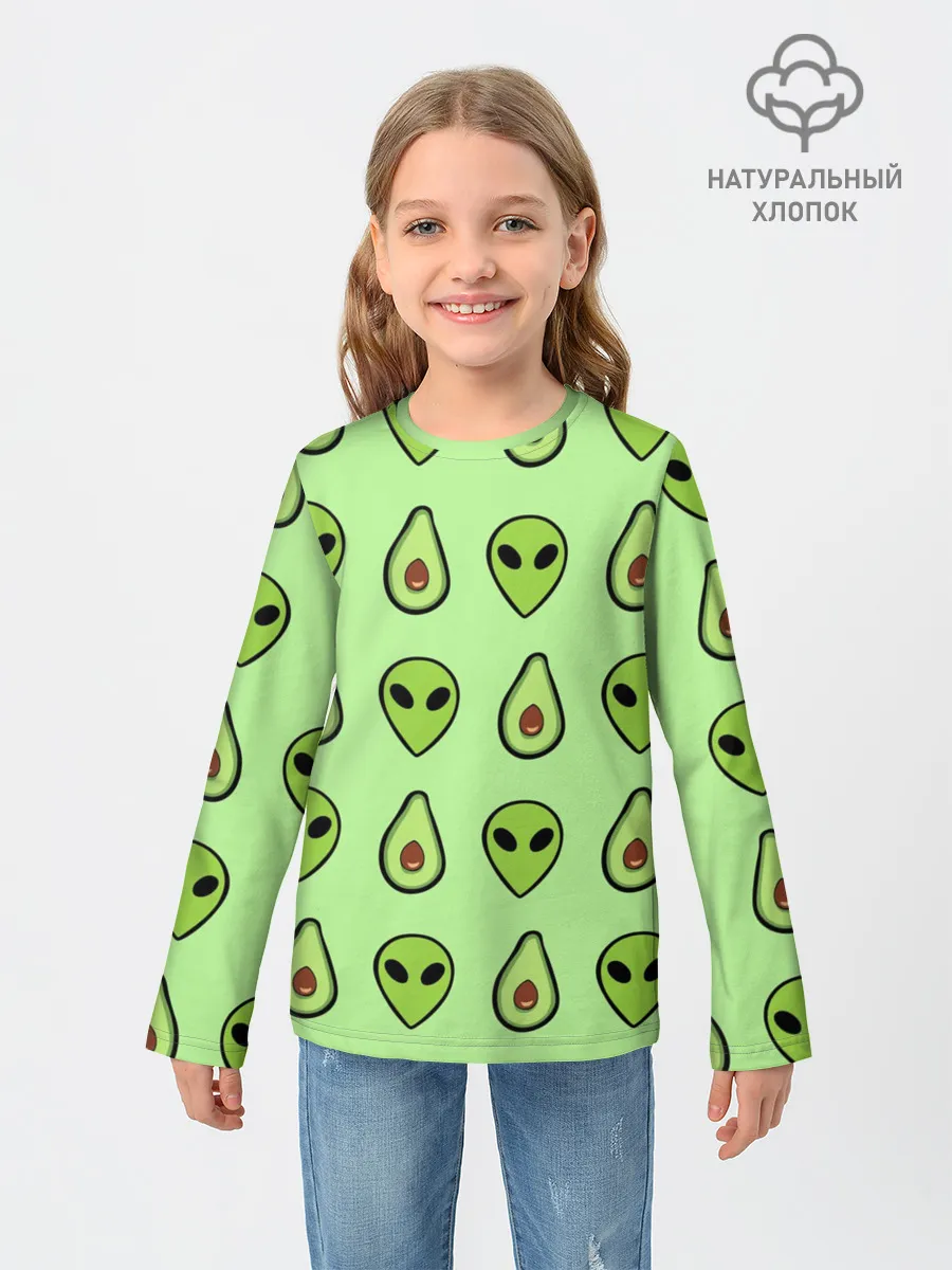 Детский лонгслив / Green
