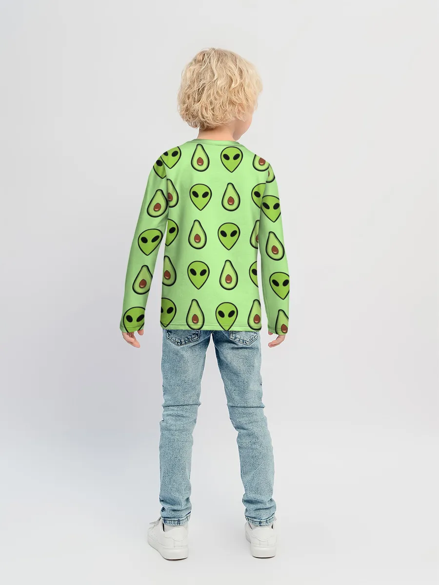Детский лонгслив / Green