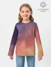 Детский лонгслив / Абстракция Градиент Текстура