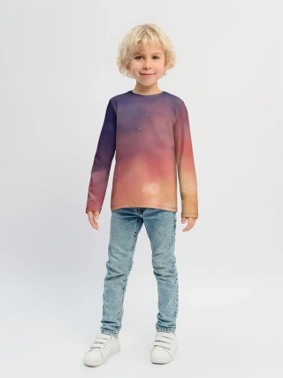 Детский лонгслив / Абстракция Градиент Текстура