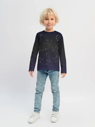 Детский лонгслив / Тату Лил Пипа звезды на небе