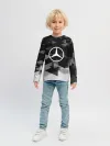 Детский лонгслив / Mercedes sport geometry
