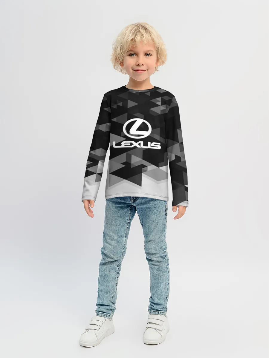 Детский лонгслив / Lexus sport geometry