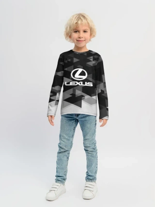 Детский лонгслив / Lexus sport geometry