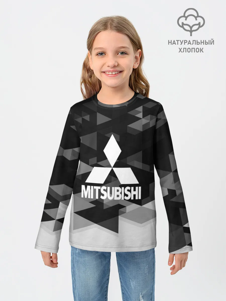 Детский лонгслив / Mitsubishi sport geometry