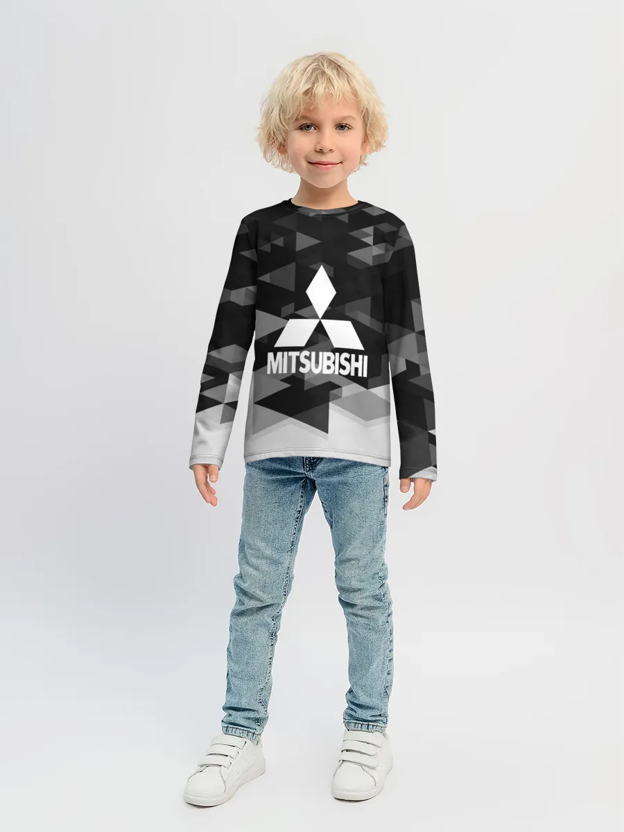 Детский лонгслив / Mitsubishi sport geometry