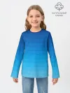 Детский лонгслив / Синие полосы