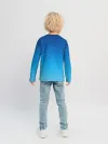 Детский лонгслив / Синие полосы