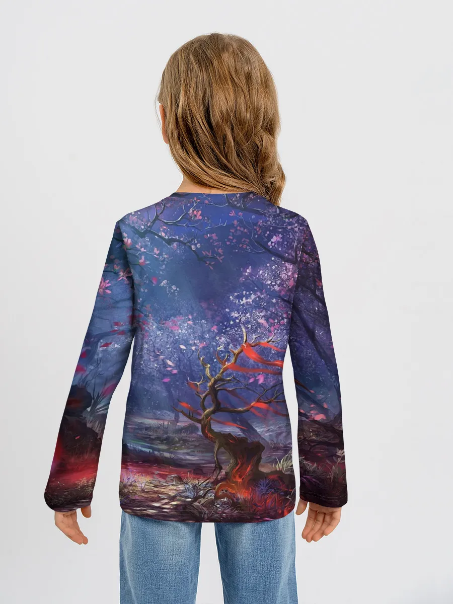 Детский лонгслив / Сова