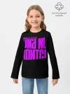 Детский лонгслив / Она не боится
