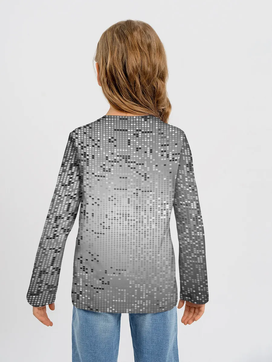 Детский лонгслив / Манчестер Юнайтед Pixels