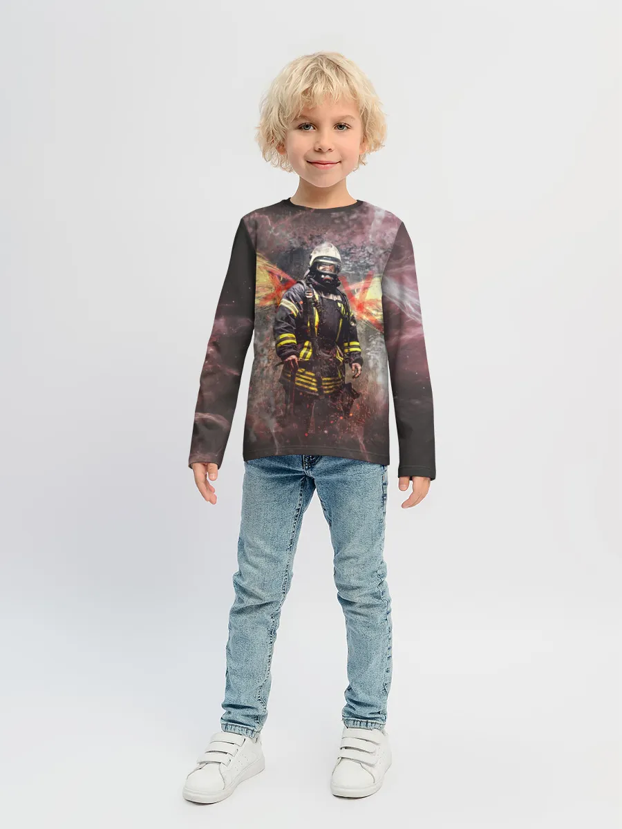 Детский лонгслив / Пожарный