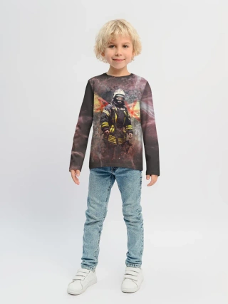 Детский лонгслив / Пожарный