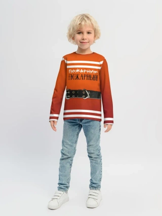 Детский лонгслив / Пожарная форма