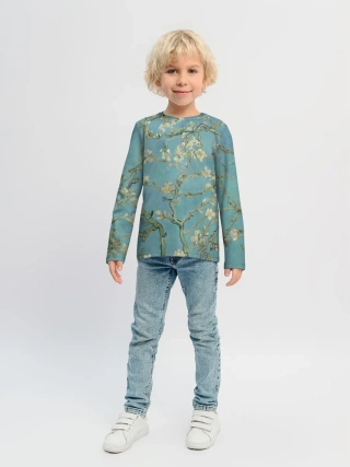 Детский лонгслив / Ван Гог Цветущие ветки миндаля