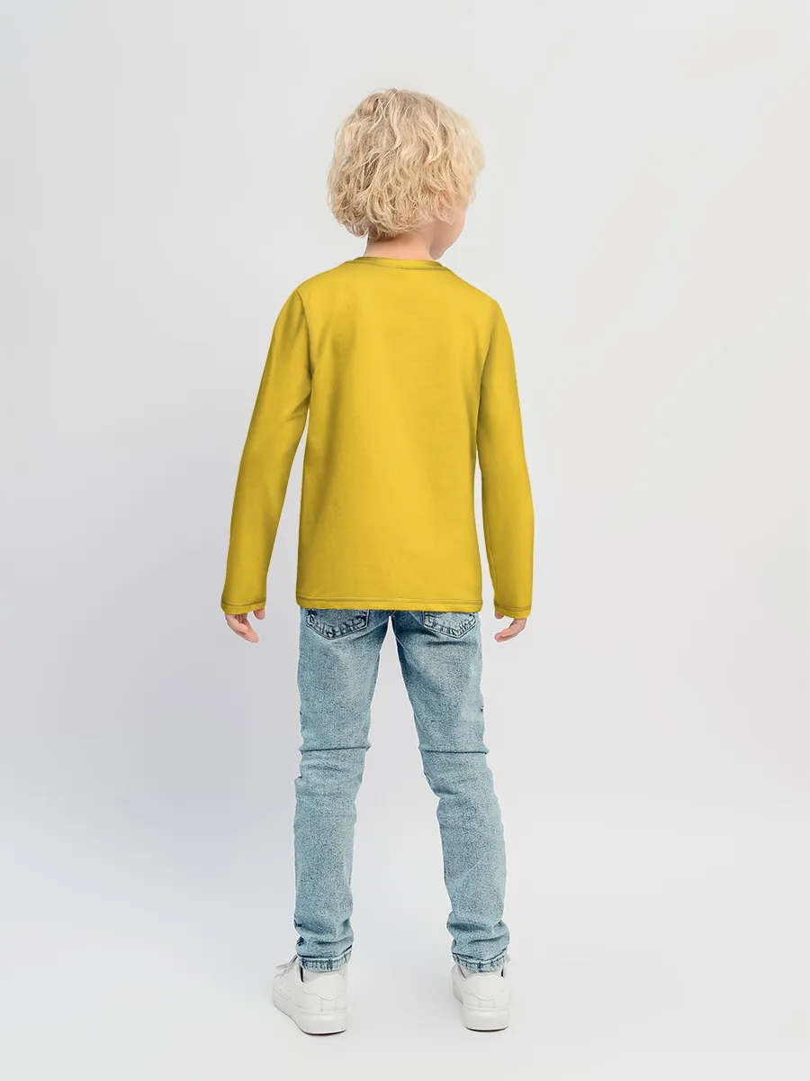 Детский лонгслив / Создал Бог пожарного