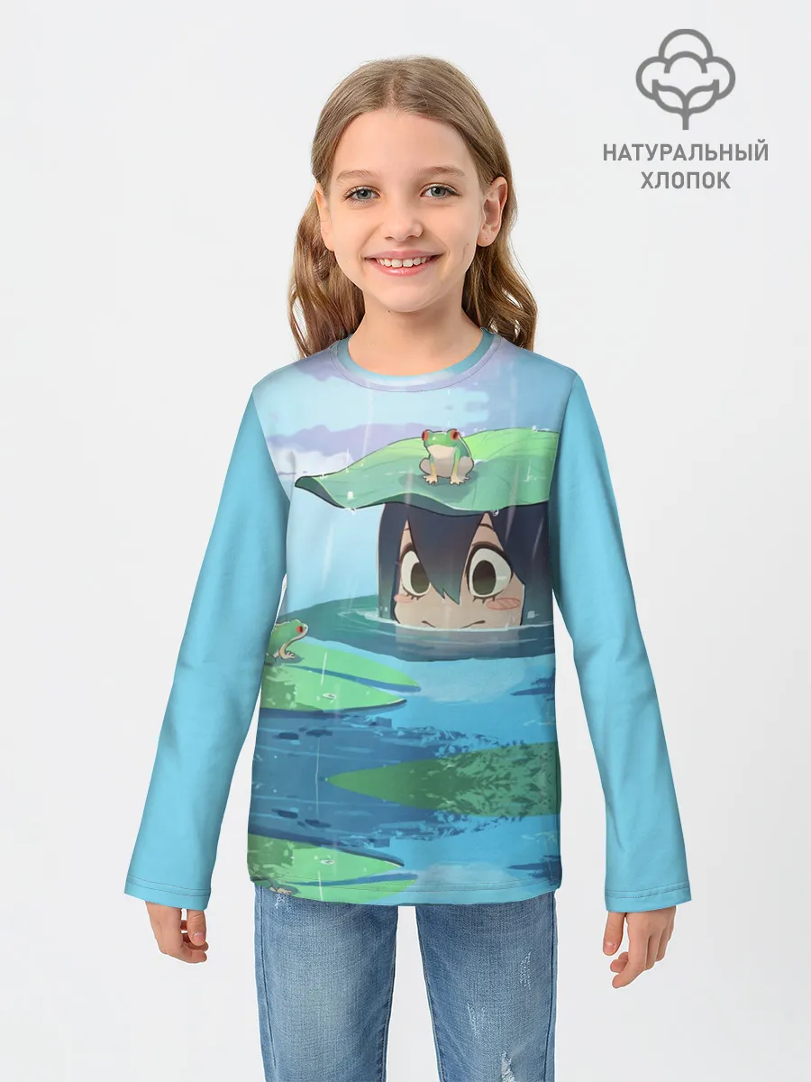 Детский лонгслив / Тсую Асуи прячется под водой