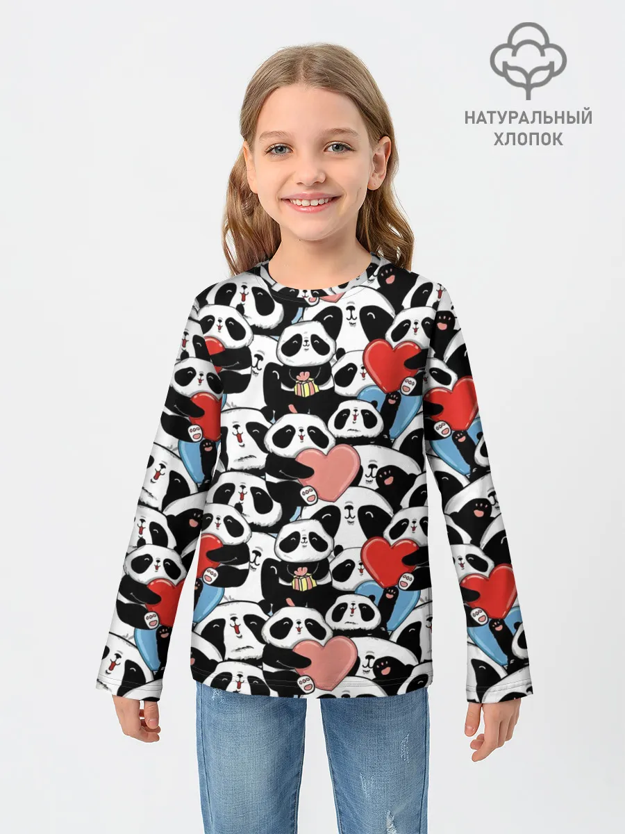 Детский лонгслив / Funny Panda
