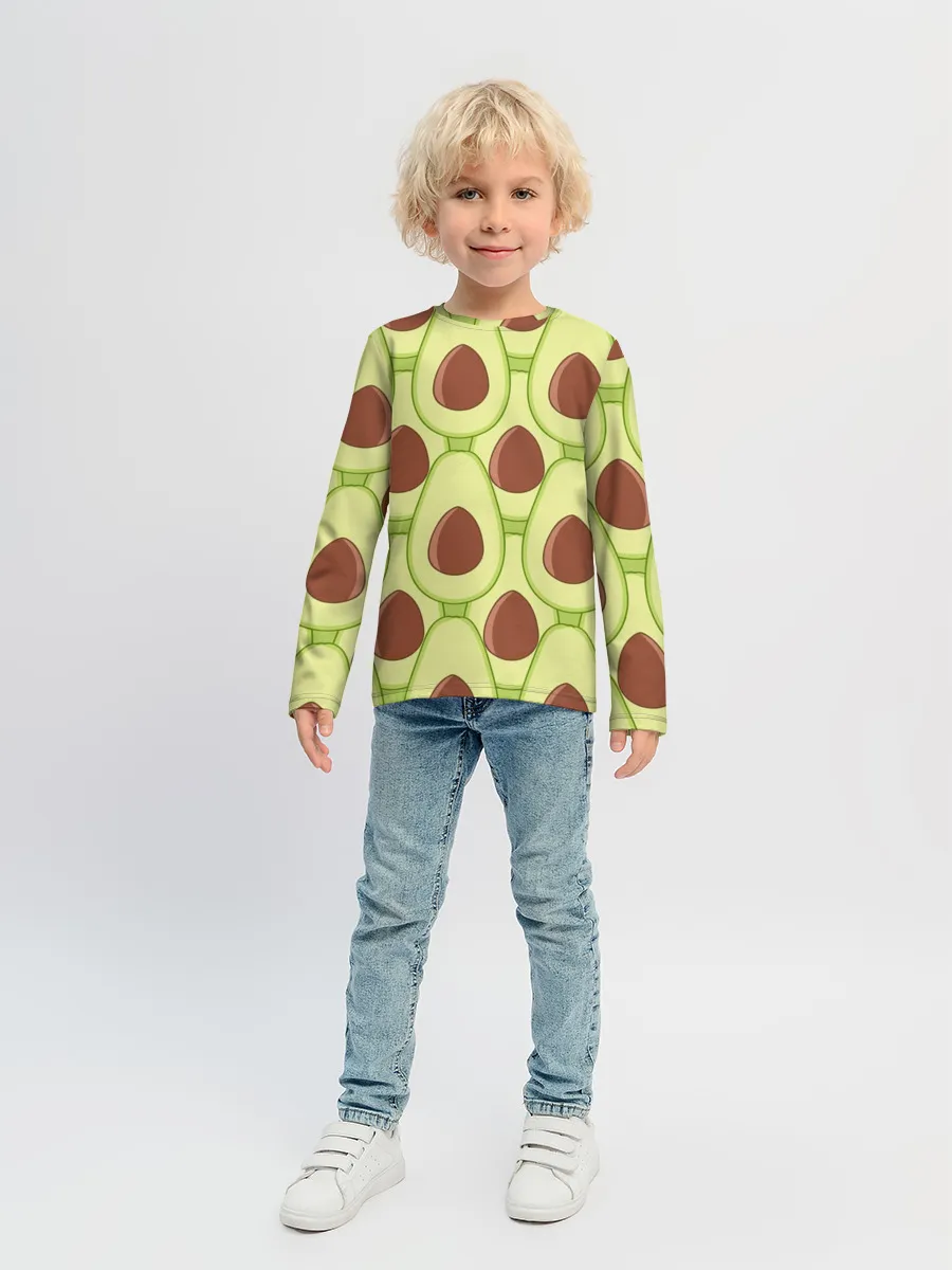 Детский лонгслив / Авокадо