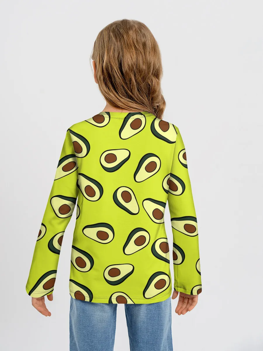Детский лонгслив / Авокадо