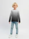 Детский лонгслив / Серые полосы