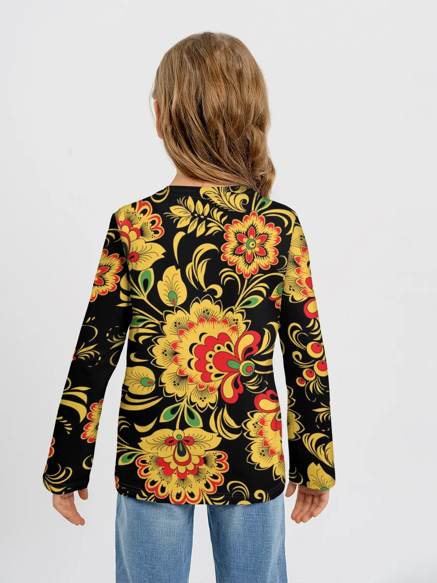 Детский лонгслив / Хохлома