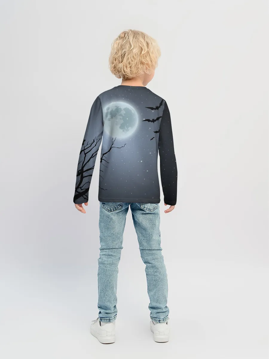 Детский лонгслив / Котик-готик