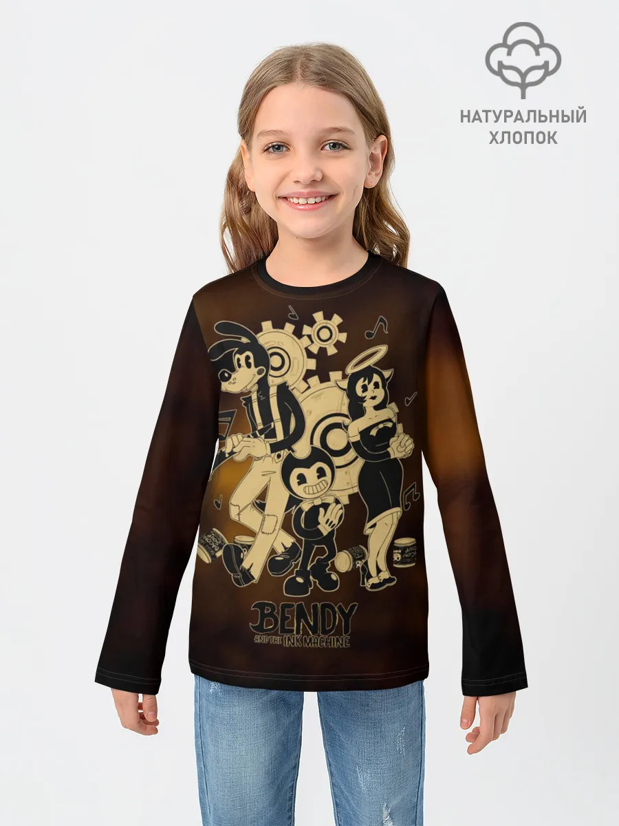 Детский лонгслив / Bendy and the ink machine