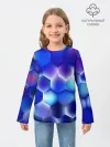 Детский лонгслив / Синяя чешуя змеи