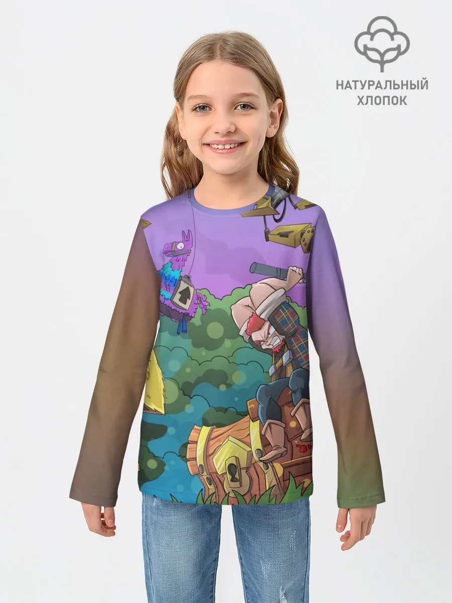 Детский лонгслив / Fortnite