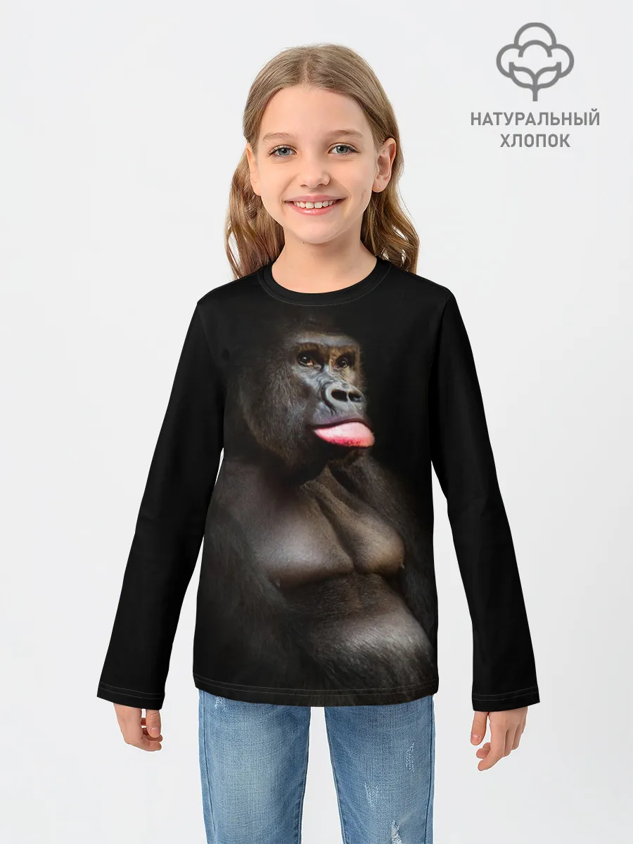 Детский лонгслив / Горилла