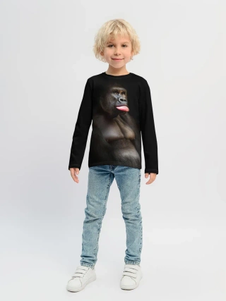 Детский лонгслив / Горилла