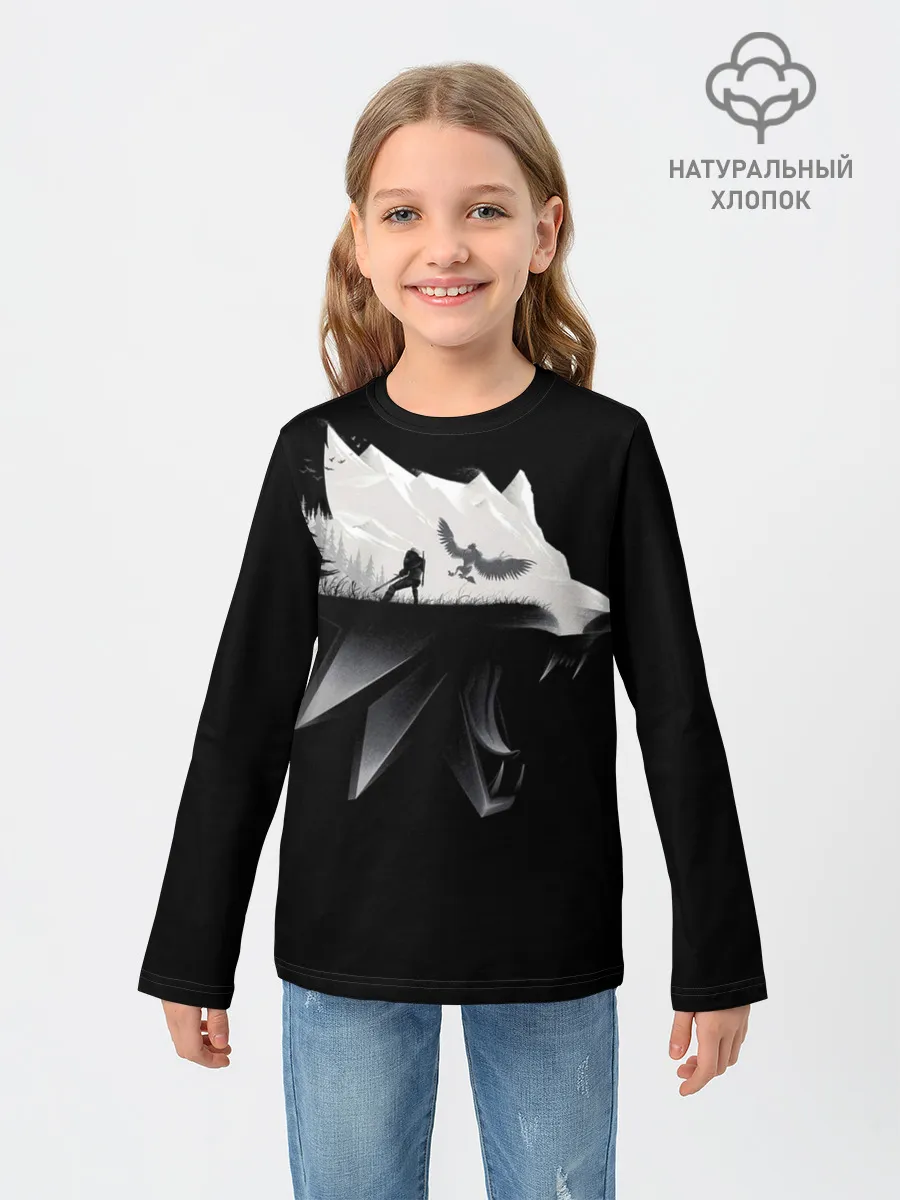 Детский лонгслив / Волк